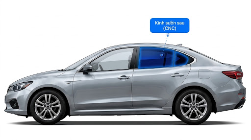 Sơ đồ vị trí kính sườn sau CNC